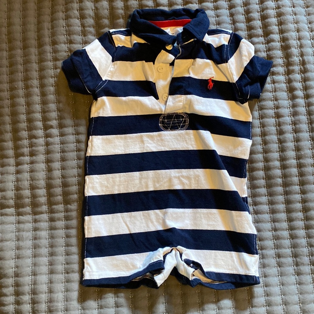 Ralph Lauren Striped Cotton Rugby Shortall